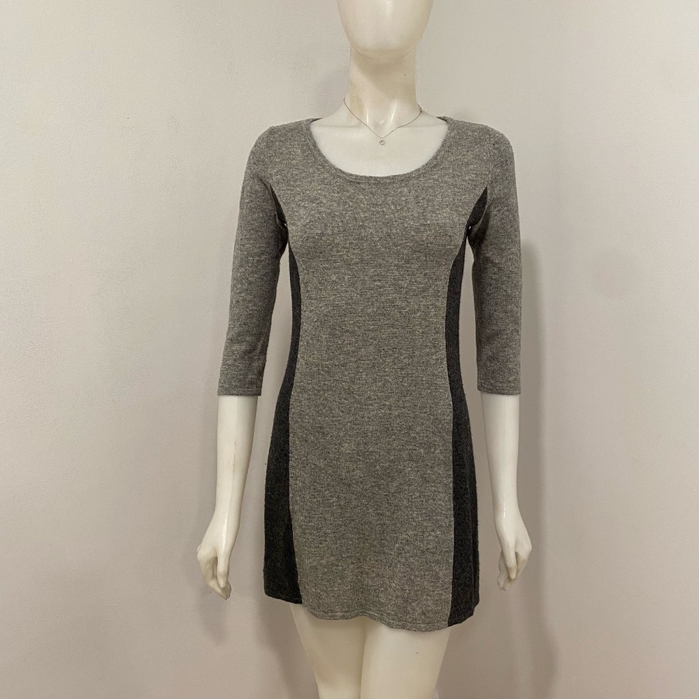 Olivia & Grace 100% Cashmere Gray Dress Small S
